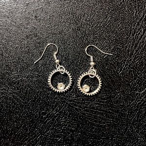 Handmade Brass earrings.